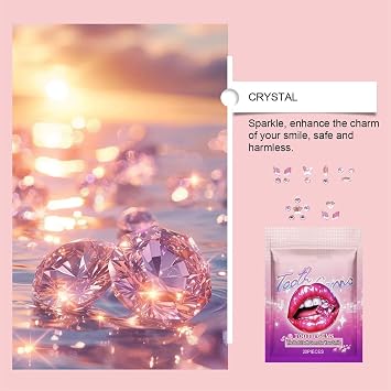 Tooth Gem Kit | Professional Teeth Gems Kit | Temporary Gem Starter Kit, Easy to Use Safe & Long-Lasting -Teeth Gems for Shining Smile for All Types of Teeth