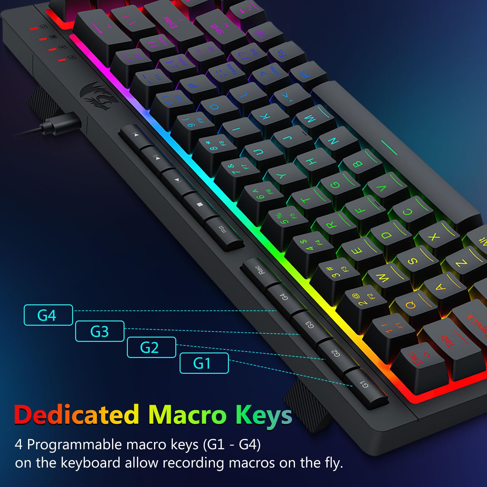 Redragon Combo tastiera e mouse da gioco cablati S157