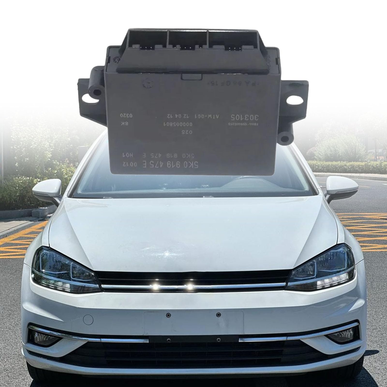 Modulo Assistenza parcheggio per Veicoli 5K0919475E Installazione Semplice e Robusta Custodia in ABS Pezzo Ricambio per Auto Progettato per componente trasduttore parcheggio per Auto