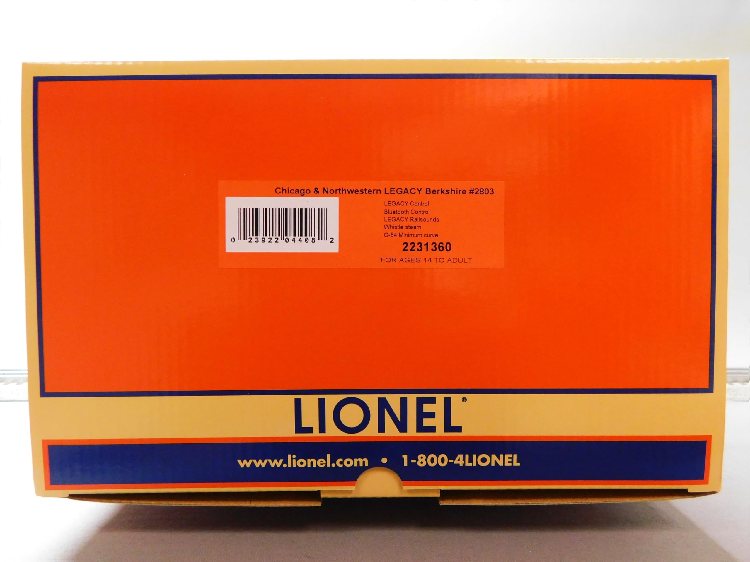 Lionel BTO Chicago Northwestern Legacy Berkshire 2-8-4 STEAM Engine O Gauge 2231360