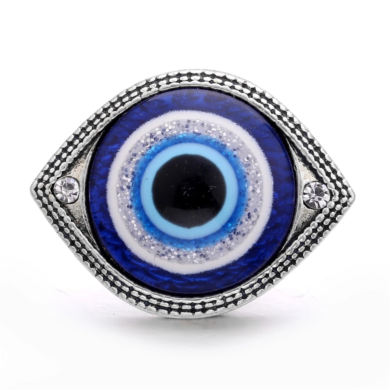 Bottoni automatici in metallo, bottoni per jeans, Bottoni 5 pz/lotto Scatta Gioielli Blu Strass Fiore 18mm a pressione in metallo Fit Metallo Snap Bracciale Collana regalo(KB190 DBL)