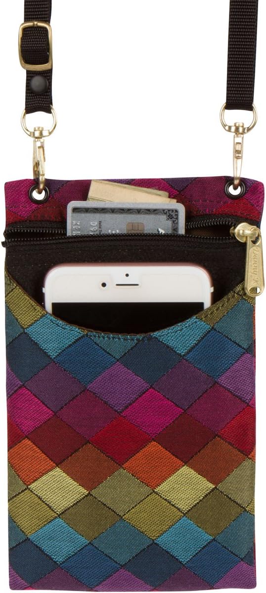 Danny K. Women's Tapestry Crossbody Cell Phone or Passport Purse, Handmade in USA | Cell Phone, Handmade, in USA - Image 5