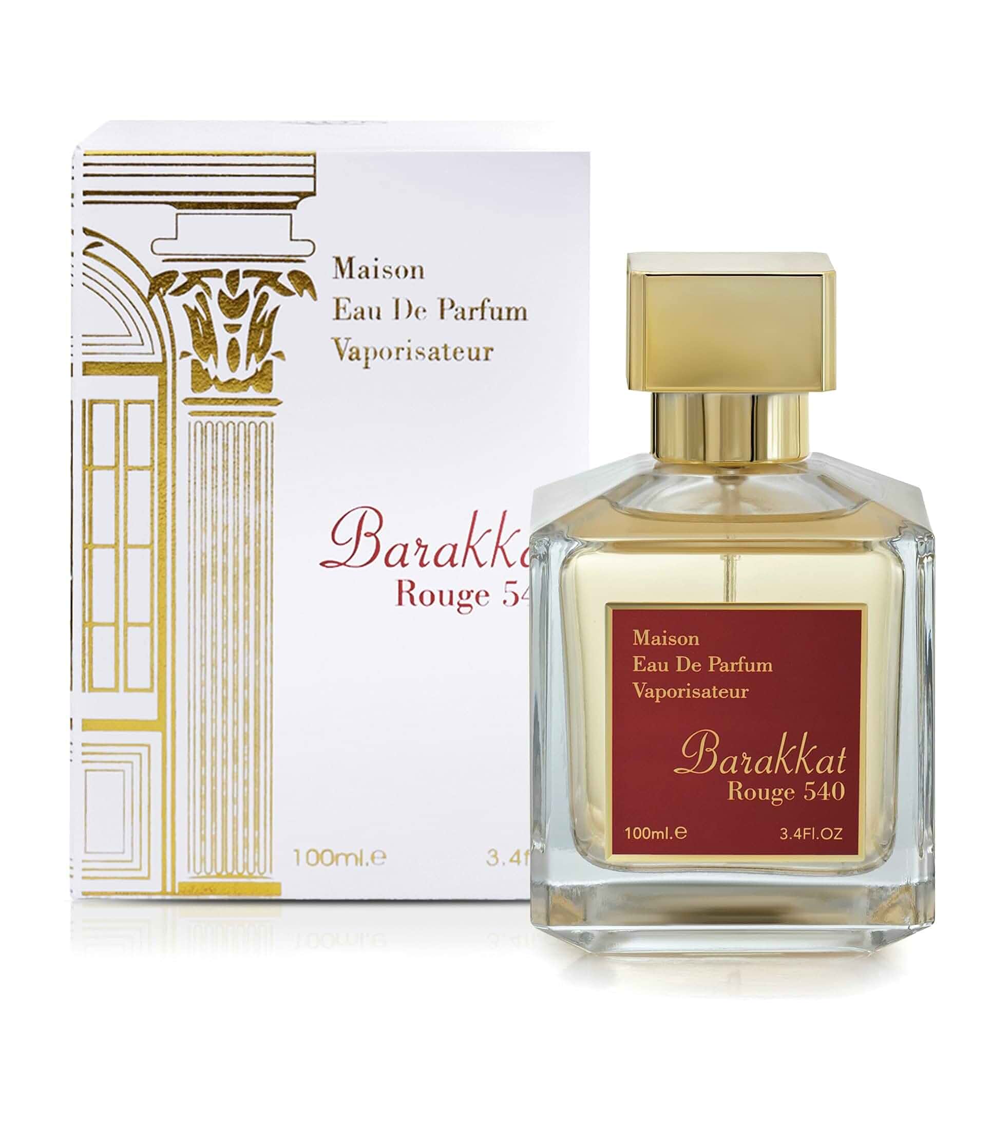 Barakkat Rouge 540 by Maison Alhambra for Women - 3.4 oz EDP Spray Aloe Vera3.4 Fl Oz (Pack of 1)