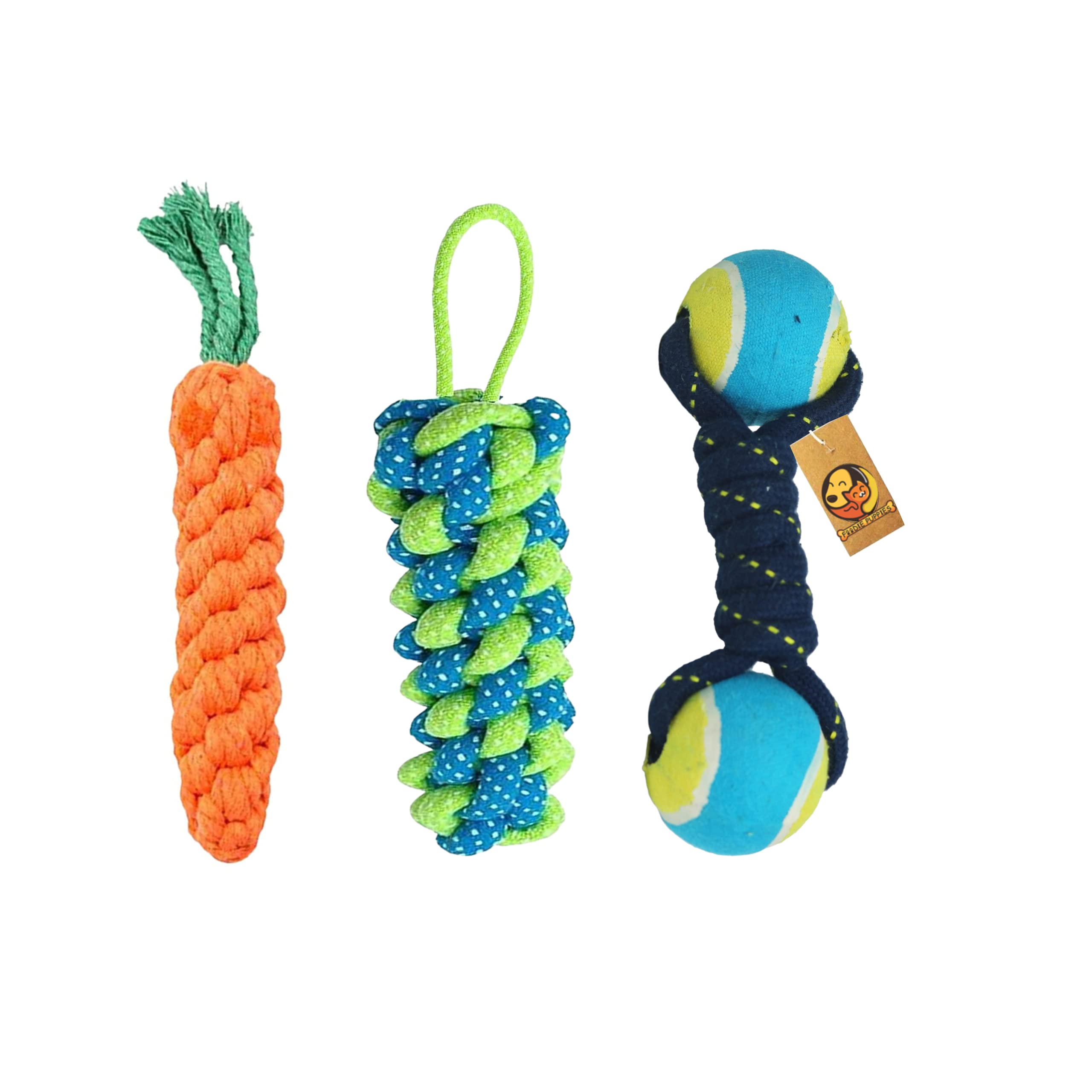 See full amazon price history chart for Foodie Puppies Dog Chew Cotton Rope Toys 3in1 Combo for Small Dogs & Puppies (Dual-Tennis + Carrot + CornStick Rope) Knotted Cotton Chew Dog Toy for Playing, Teeth Cleaning & Training (Color May Vary) Foodie Puppies Dog Chew Cotton Rope Toys 3in1 Combo for Small Dogs & Puppies (Dual-Tennis + Carrot + CornStick Rope) Knotted Cotton Chew Dog Toy for Playing, Teeth Cleaning & Training (Color May Vary) (B093SS6PMR) Amazon Price History, Amazon Price Tracker