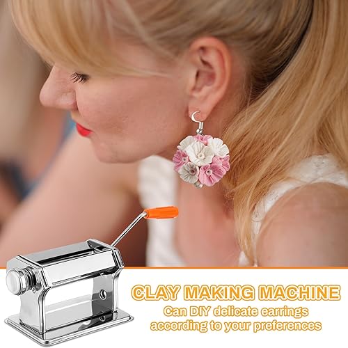 Miniatura 2 de Huquary 2751 piezas de cortadores de arcilla polimérica para hacer aretes, máquina de prensa de arcilla polimérica, accesorios de joyería,