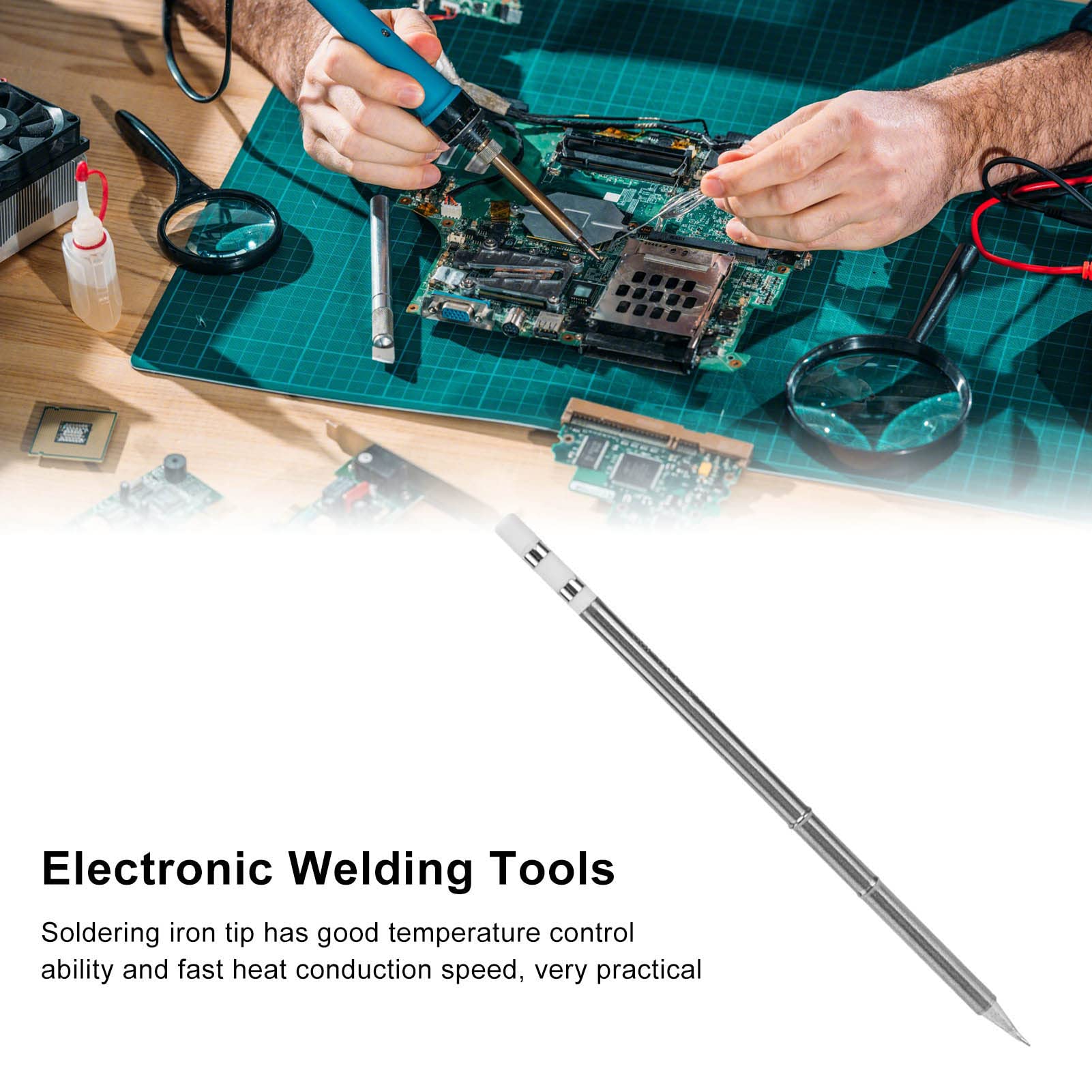 T12-J02 Soldering Iron Tips - Replacement Tips For FX-950 Welding Station & Compatible Models