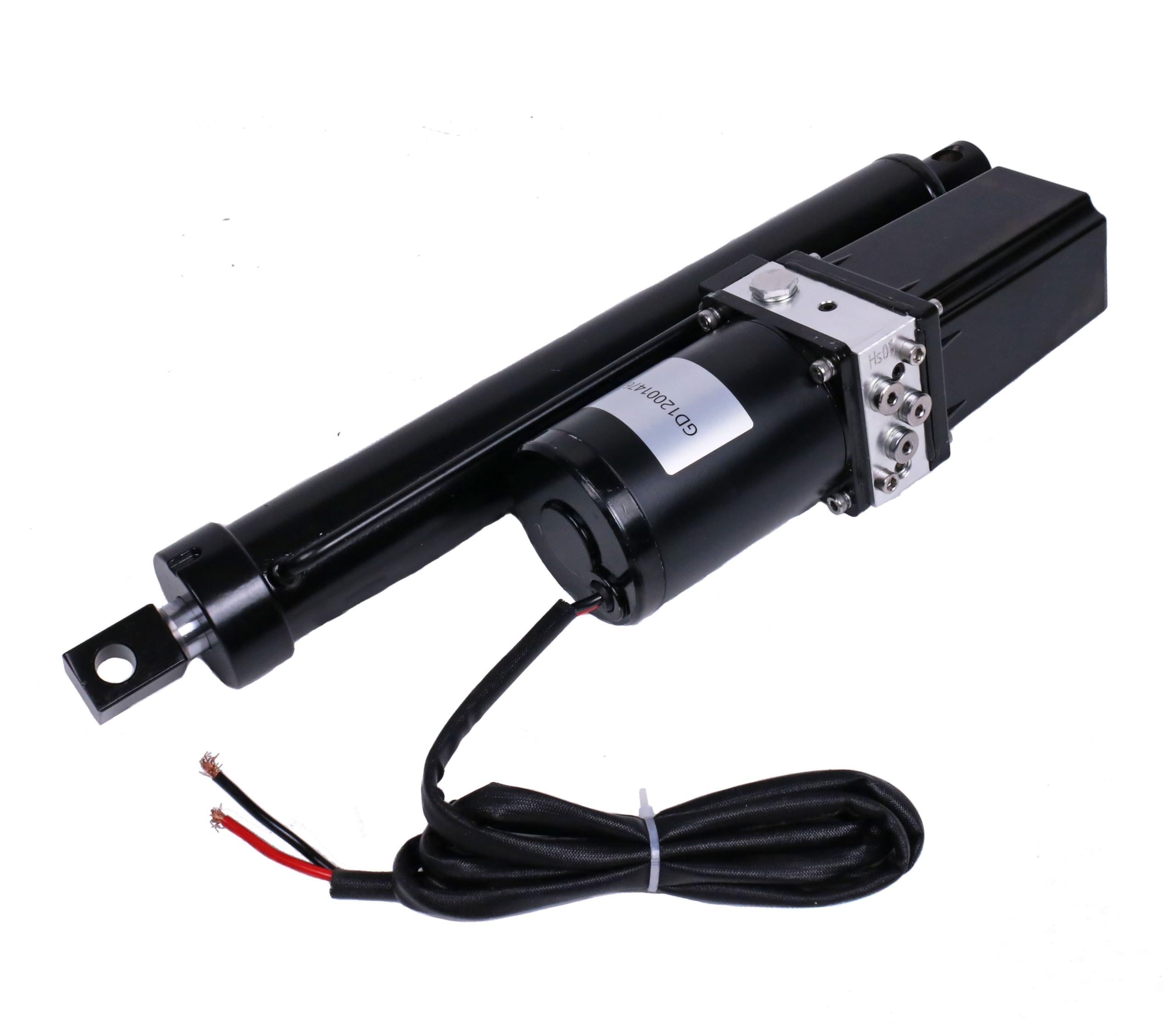 JEENDA Motor hidráulico de 12 pulgadas CC de 12 pulgadas, actuador lineal eléctrico resistente de 1700 libras-2300 libras, compatible con remolques de volquete, mesas de elevación, sistema de
