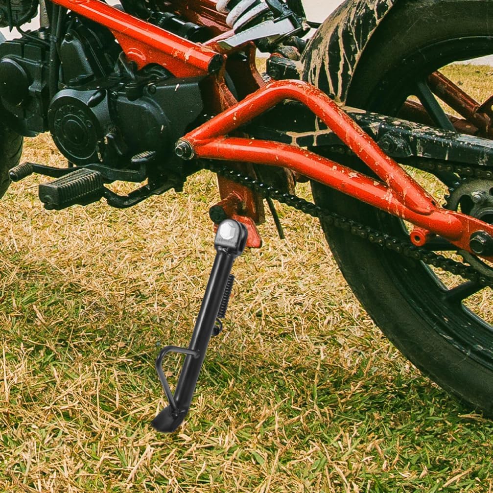 iplusmile 2sets Heavy-duty Motorcycle Kickstand Parking and Support Side Stand for Dirt and Electric Scooters with Springs and Screws