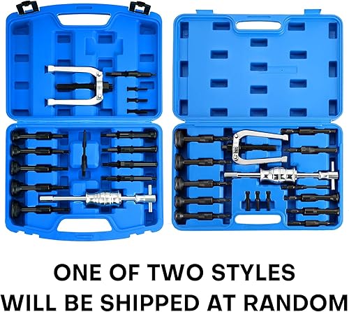 Miniatura 7 de Kit de extractor de rodamientos de pinza de agujero ciego, 16 piezas  Extractor de rodamientos interiores ciegos, juego de herramientas de