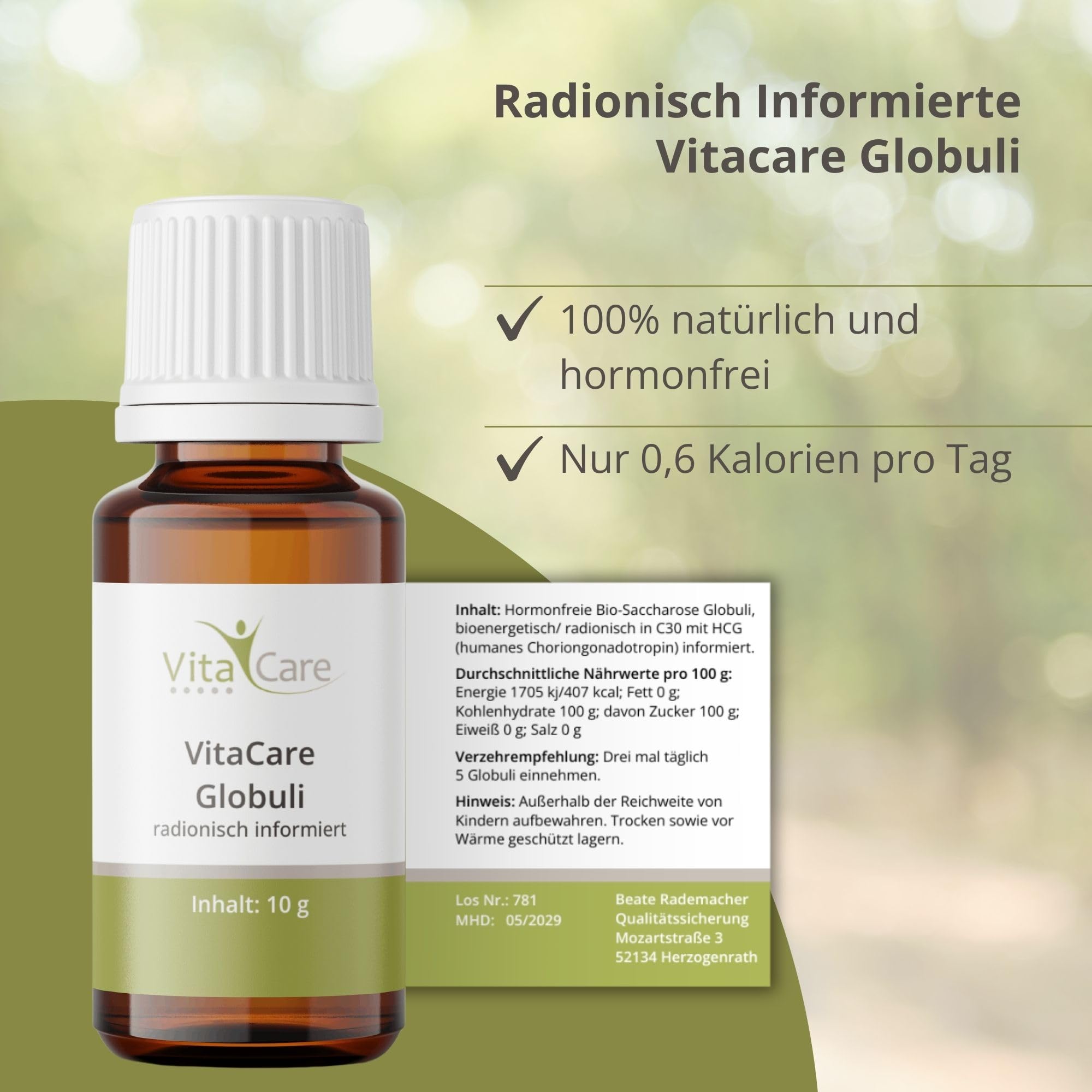 VitaCare 21-Tage Stoffwechsel-Kur Paket, 6-teiliges Komplettset, enthält MSM, Multivitamin Complex, Omega 3 plus, OPC Traubenkern & Globuli