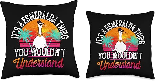 Miniatura 3 de Funny Esmeralda Name Shirts & Gifts Thing You Wouldn't Understand Esmeralda Throw Pillow, 16x16, Multicolor