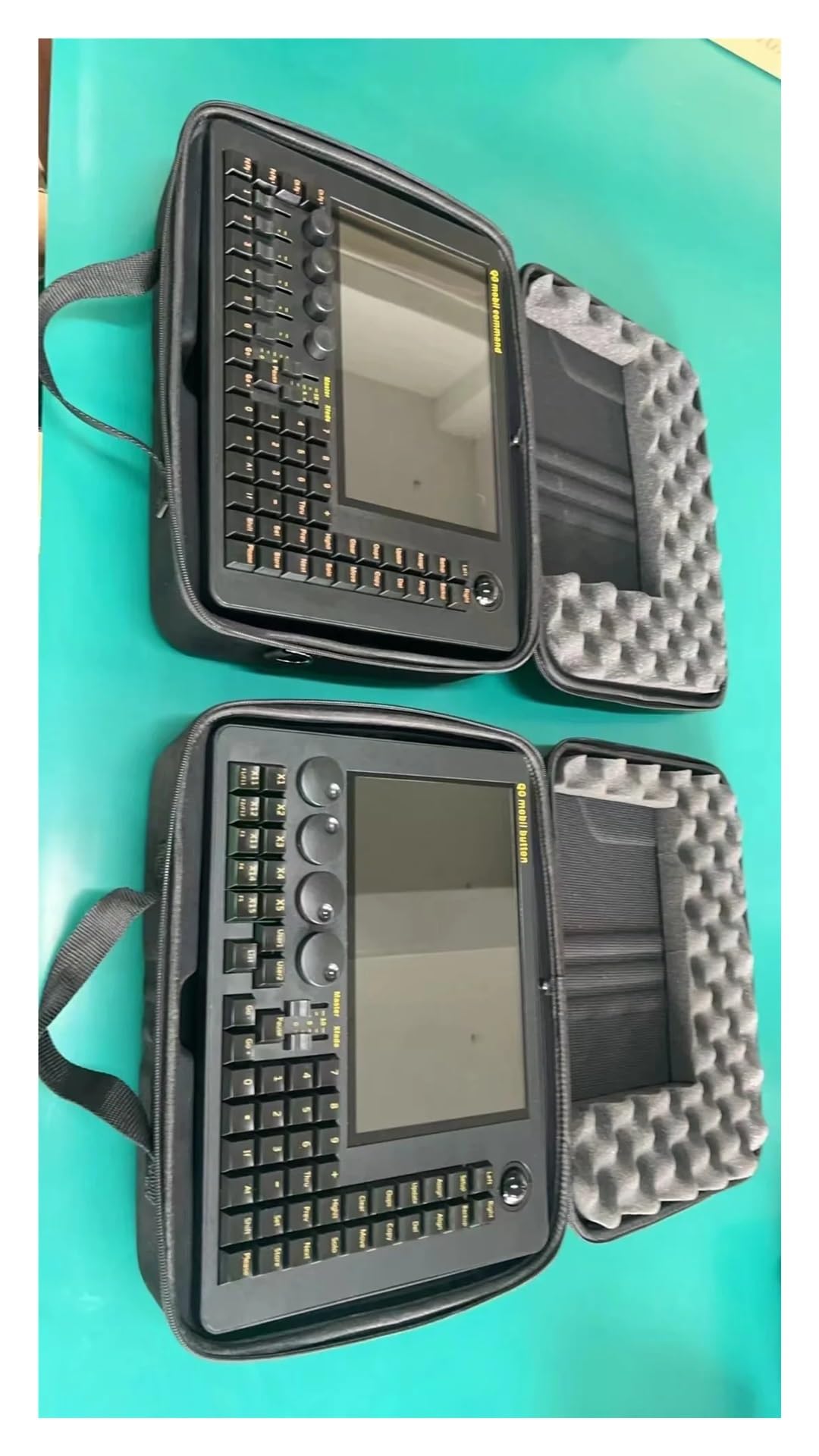 Kontroler DMX, MINI Q0 e Command Wing Sta Lighting Console Touch MA2 Wersja Profesjonalny kontroler oświetlenia Urządzenie biurkowe Dj DMX512 do pokazów świetlnych(Q0 mobil button)
