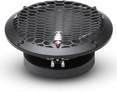 Miniatura 24 de Rockford Fosgate PPS4-6 Punch Pro Single 6.5" Componente 4-Ohm Altavoz de rango medio 100 vatios RMS / 200 vatios pico - Negro