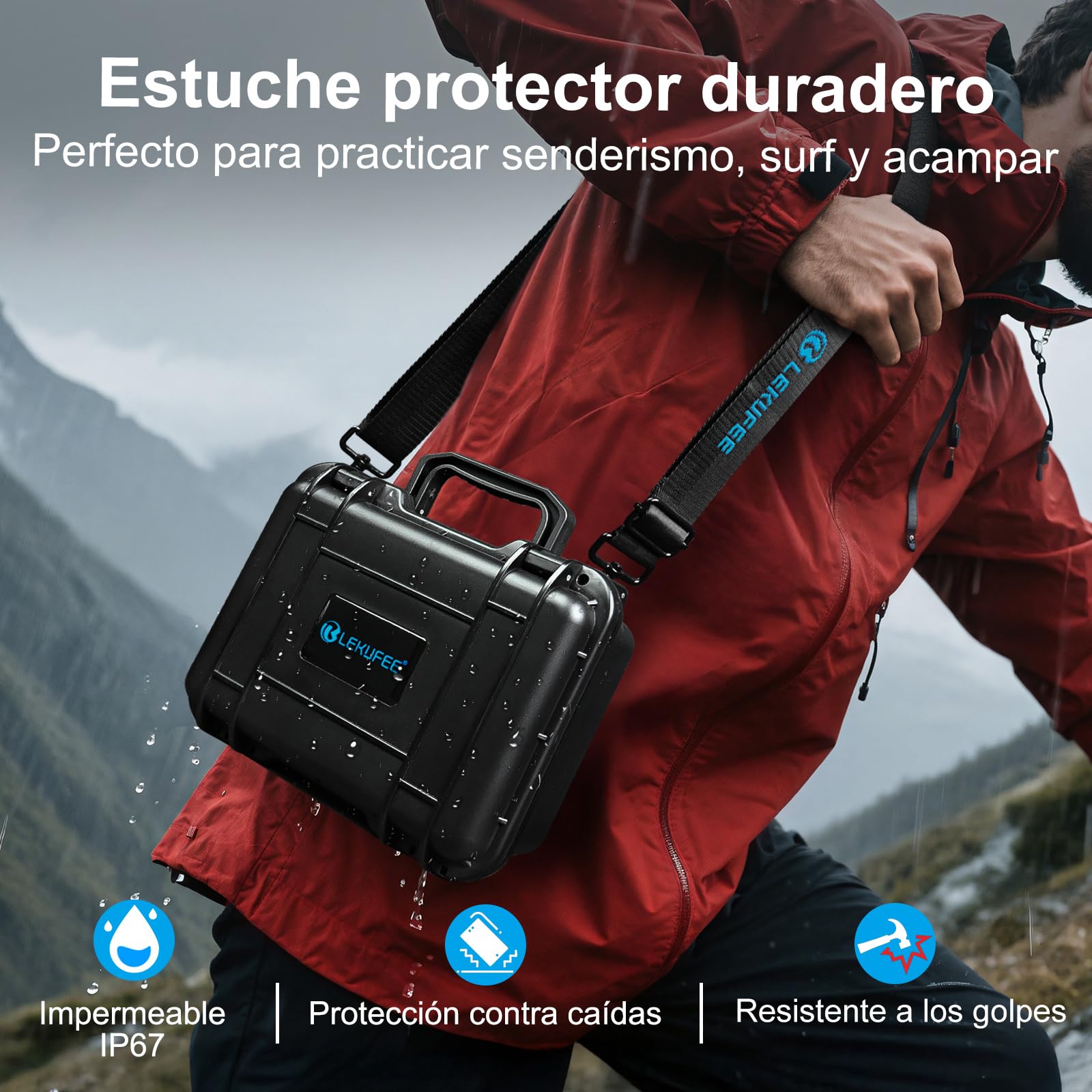 LEKUFEE Estuche de Transporte Impermeable para Insta360 X5,Insta360 X4 Air,Insta360 X4 / X3 Cámara de Acción y Accesorios (Solo Estuches)
