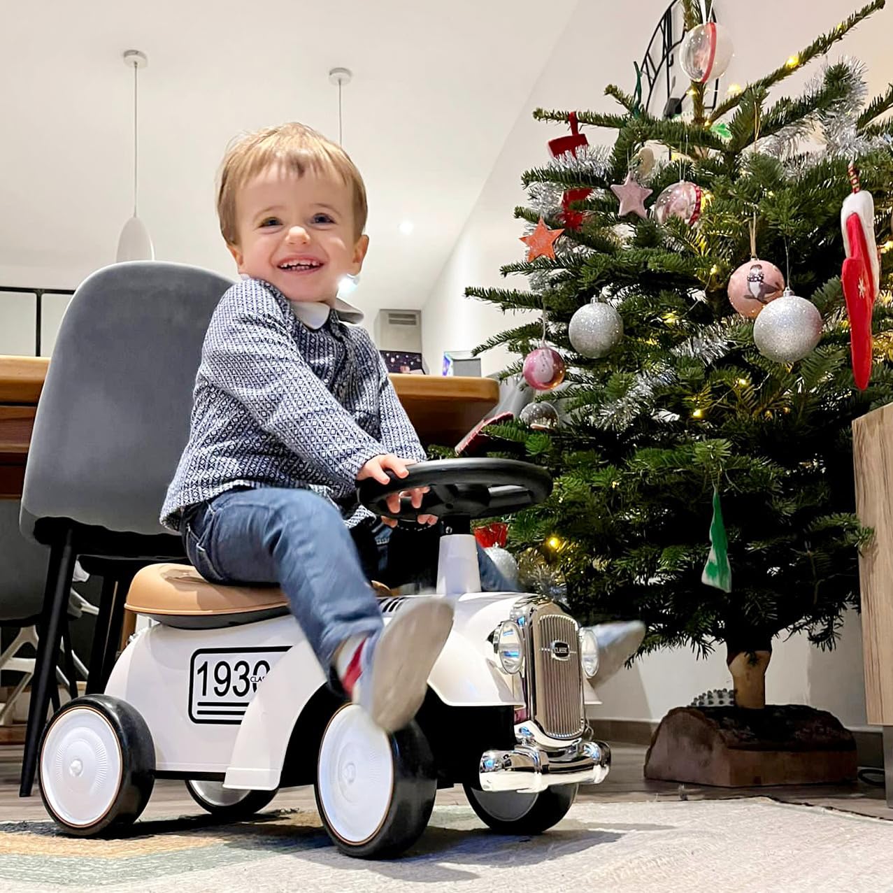 Retro Vintage - Walker - 119183 - Freewheels - White - 25 kg Max - Plastic - Children's Toy - Gift - Birthday - Decoration - Bedroom - from 12 Months