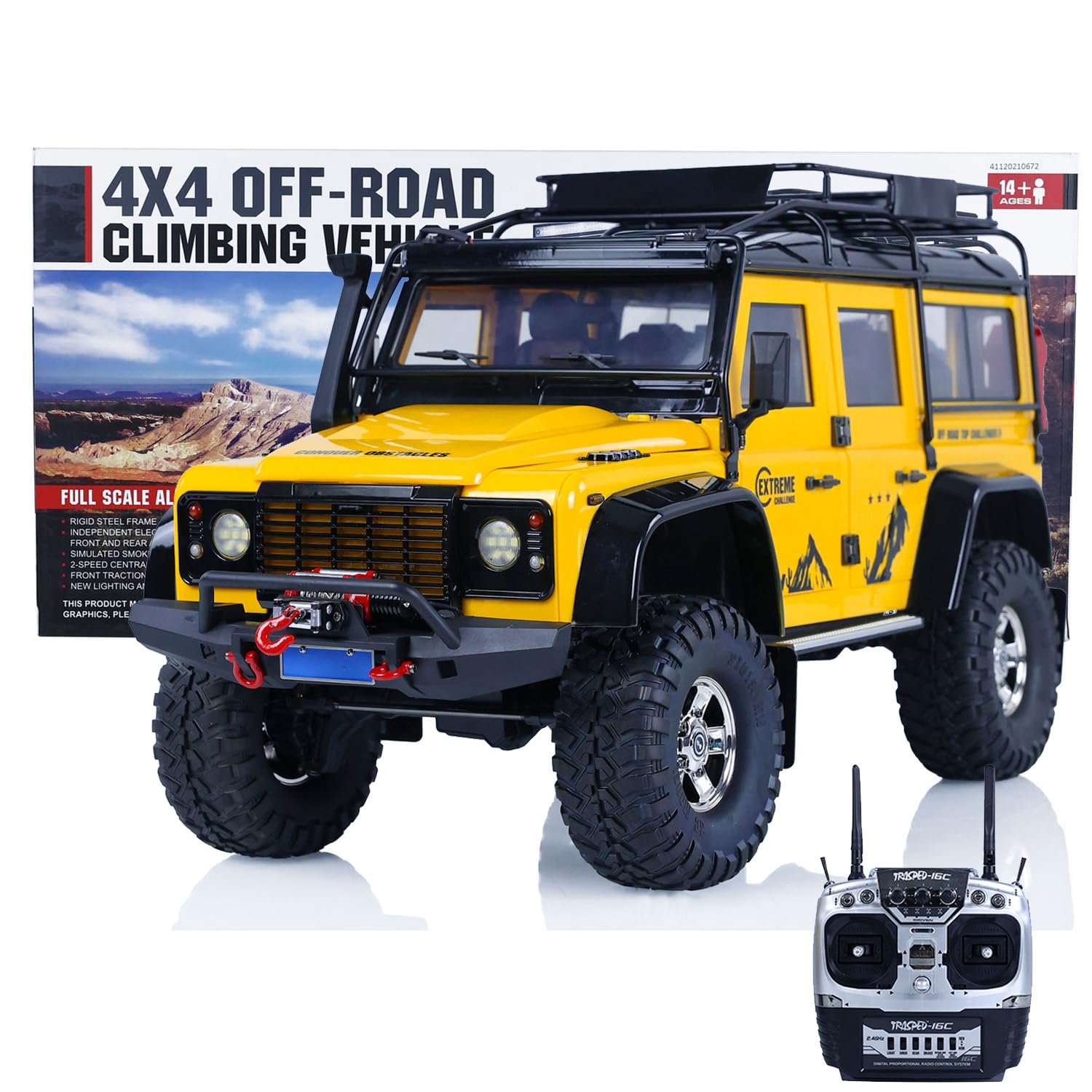 TOUCAN RC HOBBY 1/10 U423 4X4 RC veicoli fuoristrada radiocomandato rock crawler auto secchio di metallo
