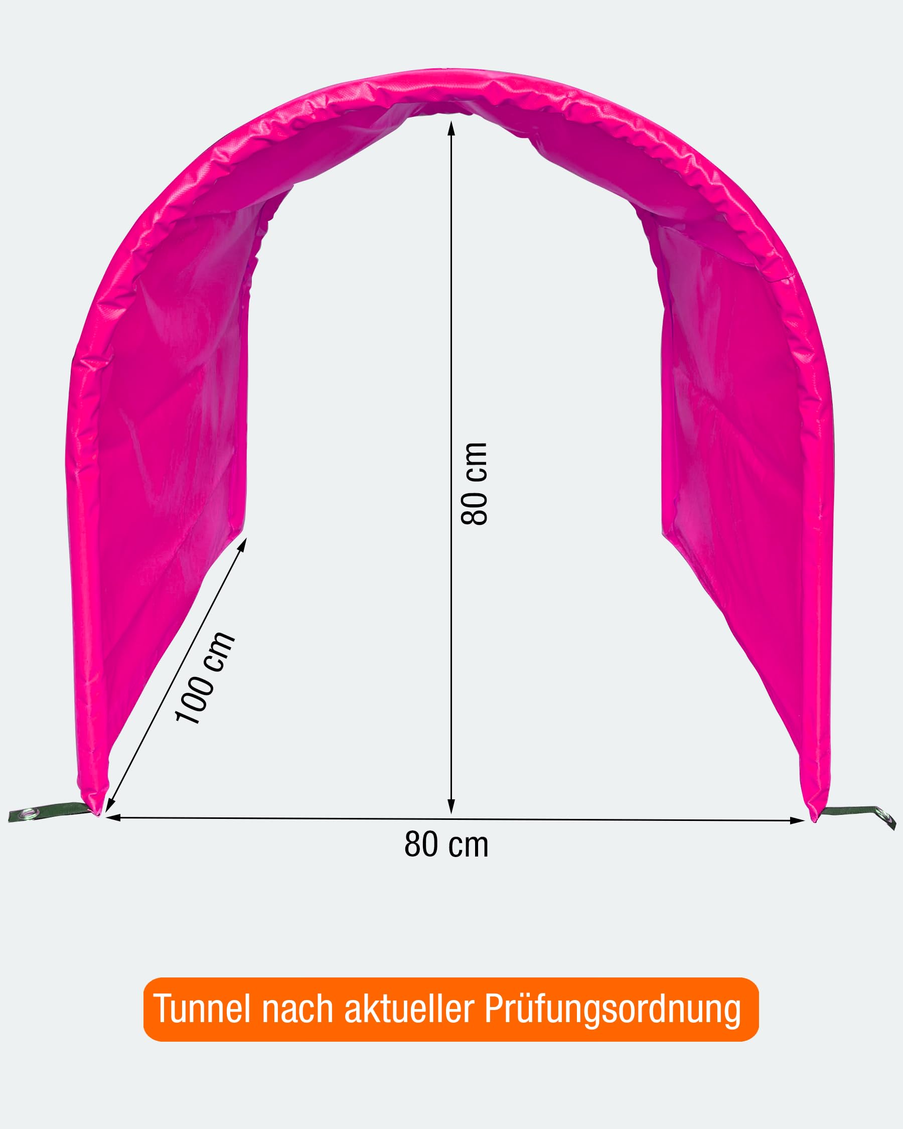 Hoopers-Tunnel zonder bodem (halve cirkel) - 1 m lang - ø 80 cm - incl Hoopers-Tunnel zonder bodem (halve cirkel) - 1 m lang - ø 80 cm - incl