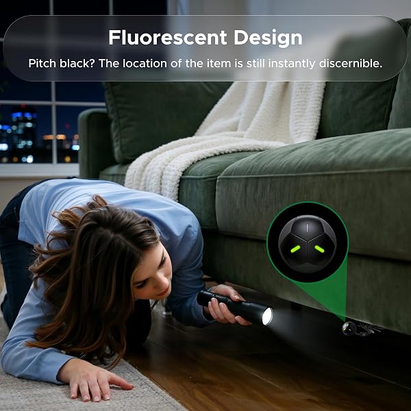 Ugreen FineTracker 2 Tracker Tag, Compatible with Apple Find My (iOS Only),Soccer Ball Fluorescent Design, 110dB Loud Alarm, IP68 Waterproof, Bluetooth Tracker for Keys, Luggage, Wallets, Bags - 2