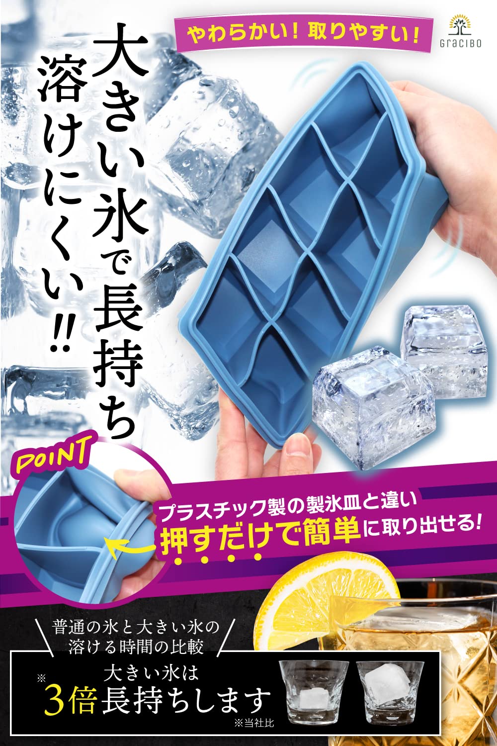 Amazon | 製氷皿 製氷機 シリコン 氷 ケース 蓋付き 【食品衛生法適合 Amazon | 製氷皿 製氷機 シリコン 氷 ケース 蓋付き 【食品衛生法適合