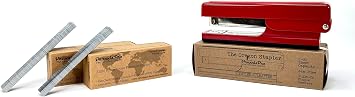 The Oregon Stapler Red, Built in the USA, Staples 2-25 Sheets and 10,000 Powerhouse Premium Staples