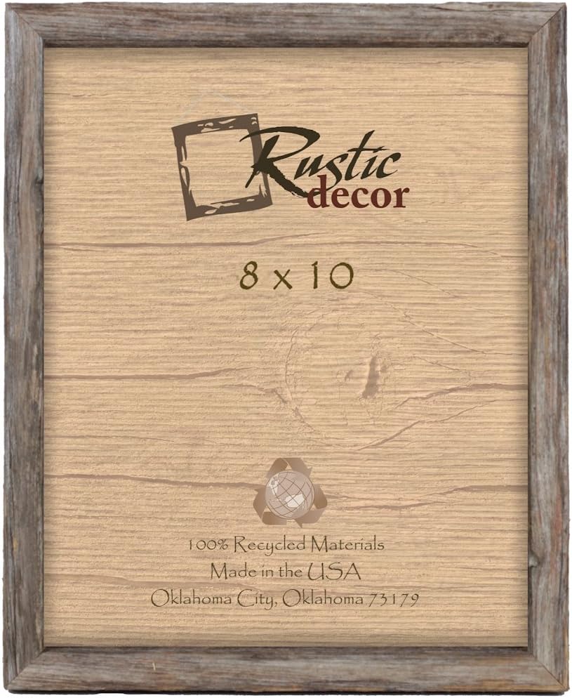 8x10 Deep Inset Rustic Barnwood Photo Frame
