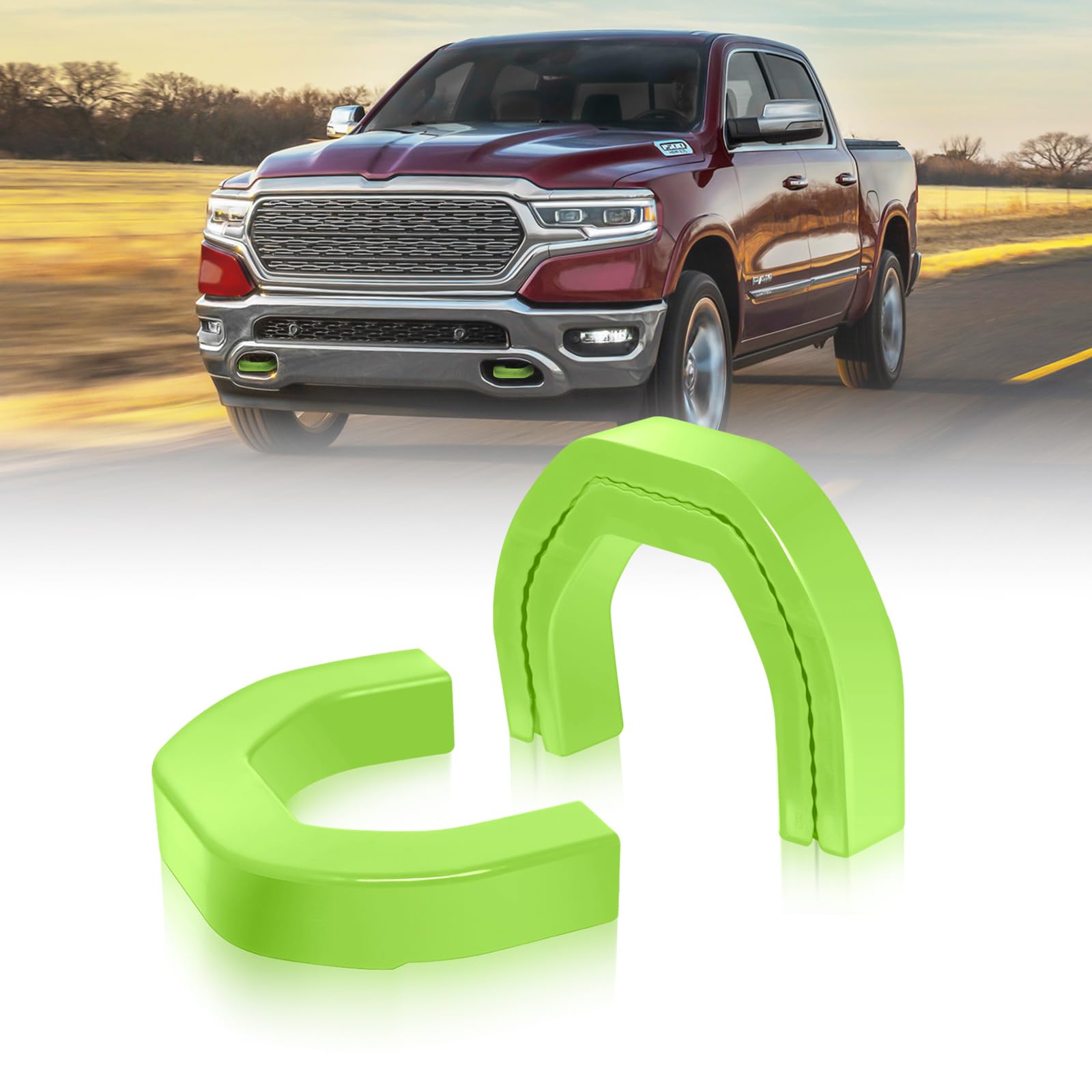 TOVIIEA Tow Hook Covers for Dodge RAM 1500 (2019-2026),Customized Tow Hitch Covers Compatible with Dodge RAM 1500 Accessories,2PCS(Not Fit for RAM