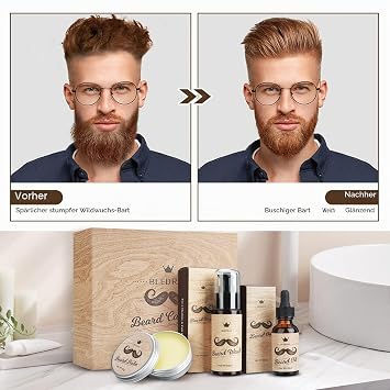 Beard Care Set for Men 10-in-1 Beard Set High-Quality Men's Gift