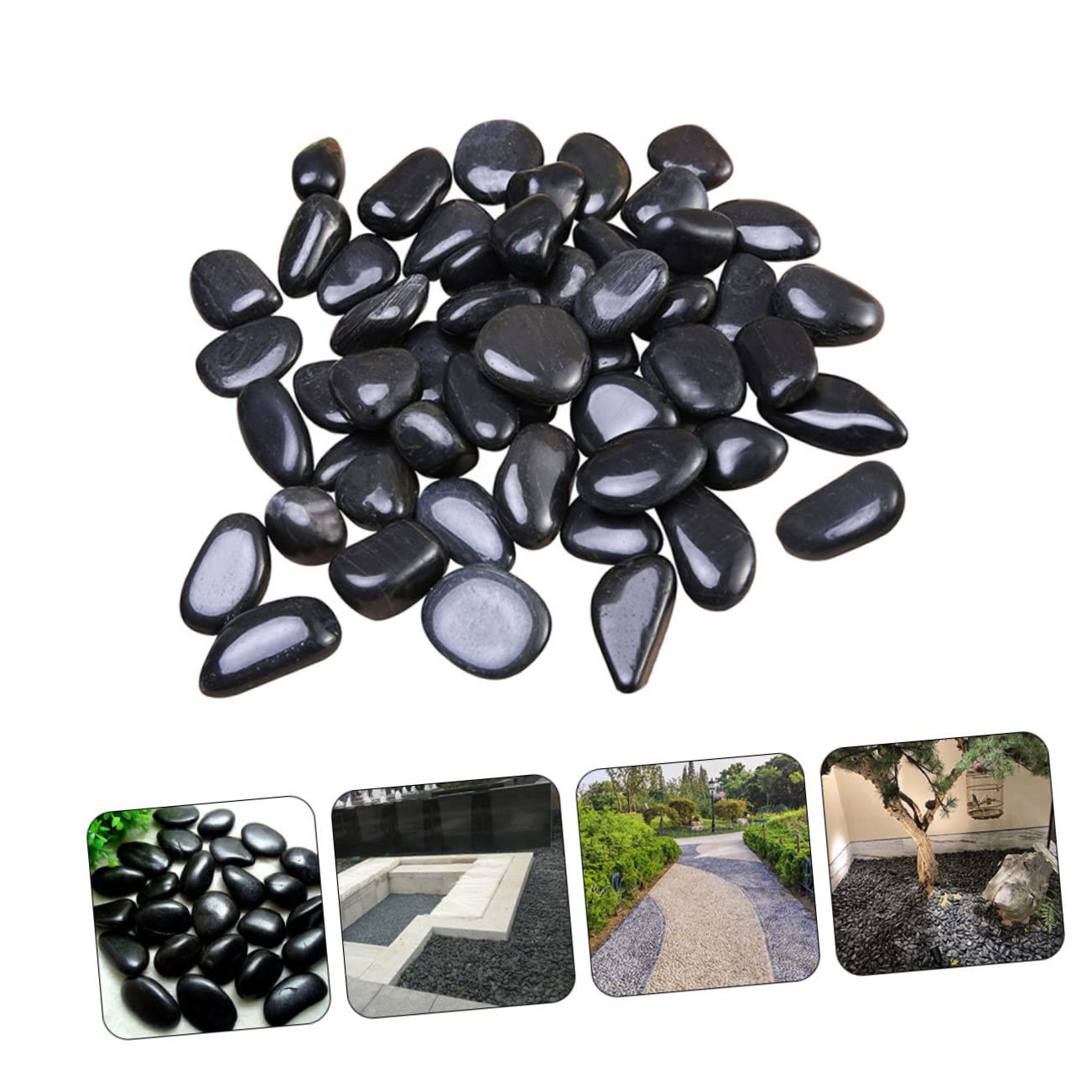 TOYANDONA 1 Juego Guijarros Decorativos Neutros para y Relleno Piedras Naturales de Decoración de Peceras y Macetas para Paisajismo y Plantas