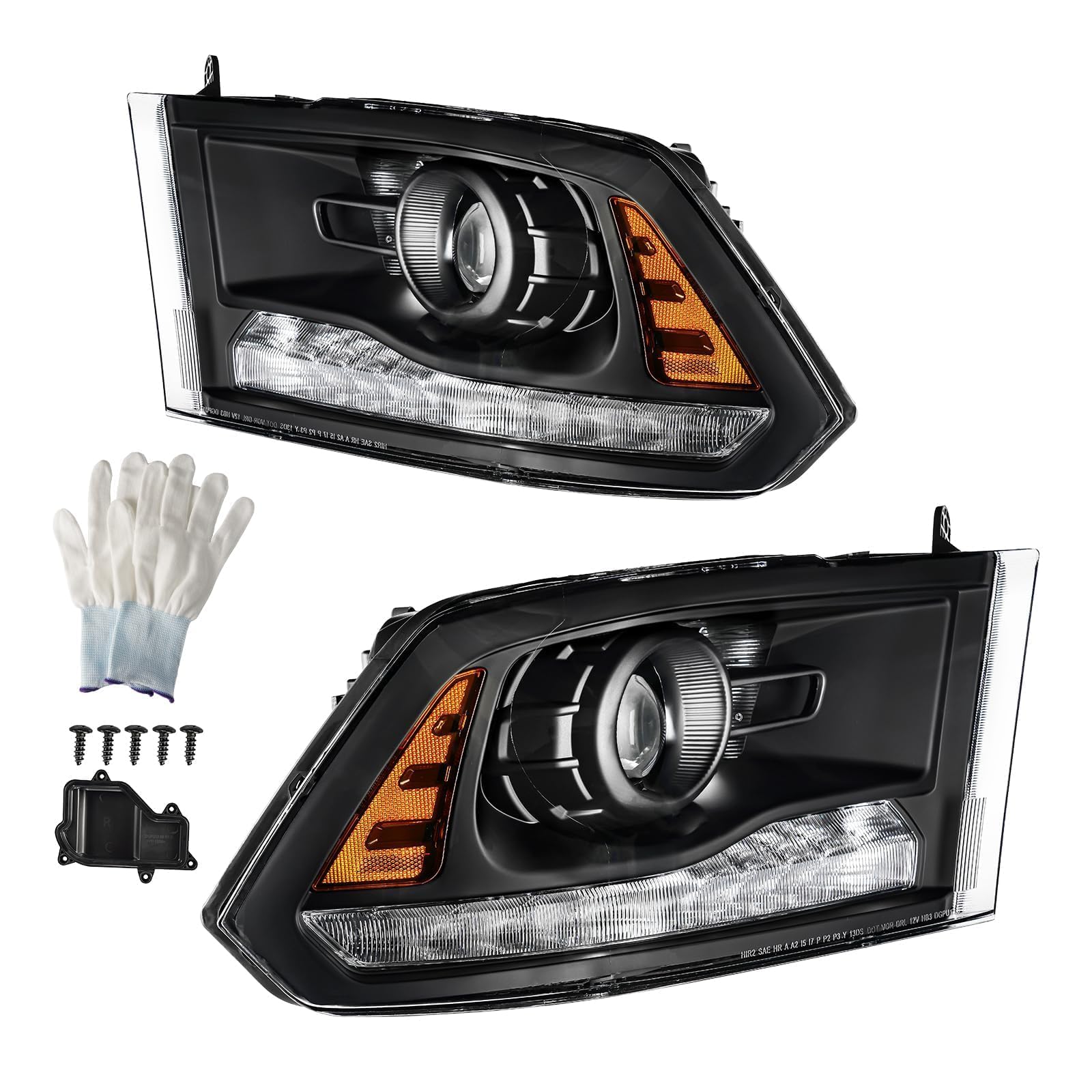 Amazon.com: MARSFLUX Headlight Assembly for 2013-2018 Ram