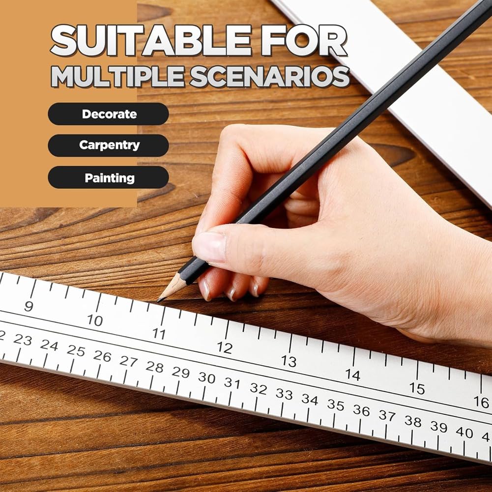 Regla Triangular Plegable de 24 Pulgadas para Carpintero, Herramienta de Construcción, Regla de Ángulo de Medición.