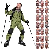 Qaezyco Funny Ski Mask 3D in 001_beige
