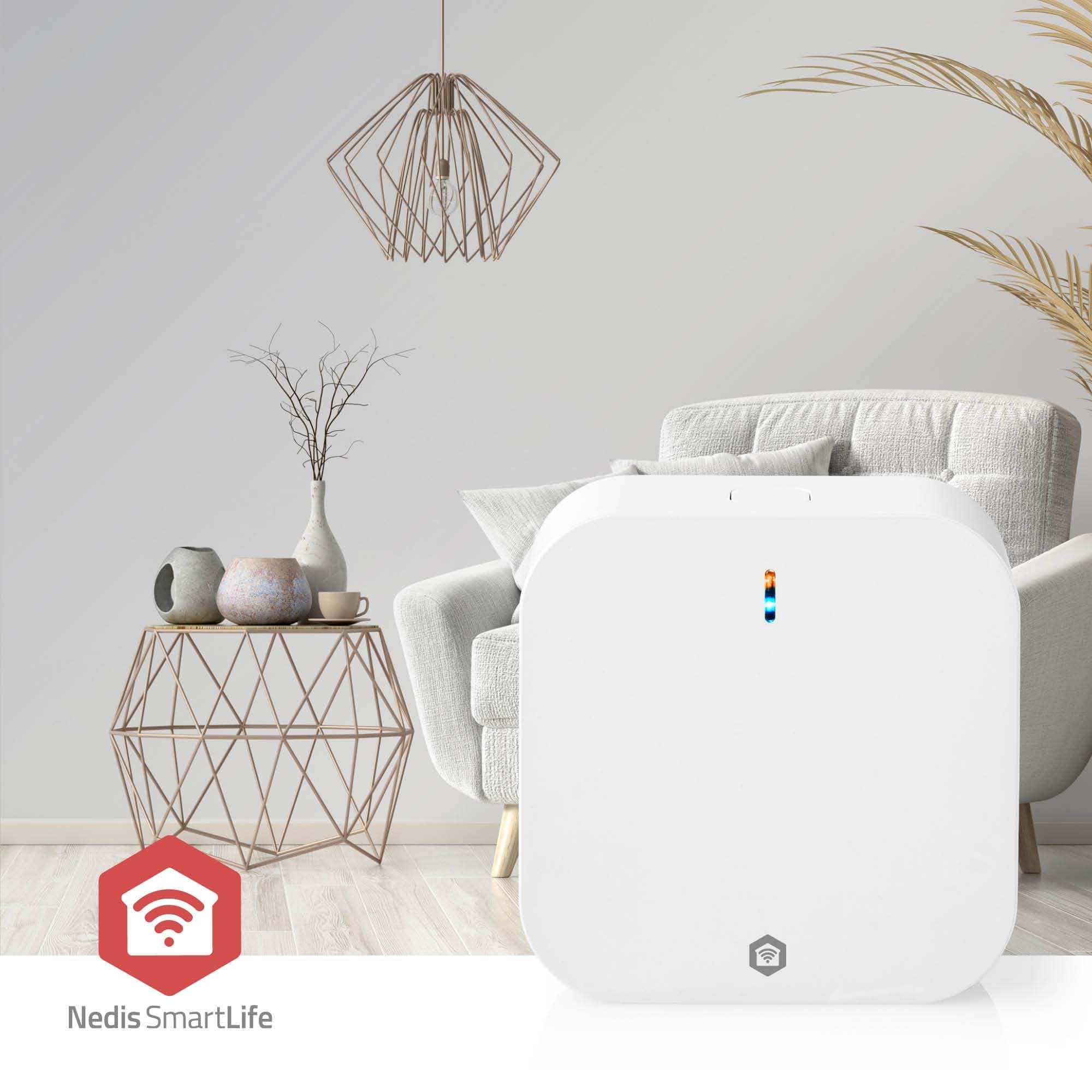 Nedis Zigbee Gateway | Bluetooth/Wi-FI/Zigbee 3.0 | 50 appareils | Alimentation Secteur | Android™ / iOS | Blanc
