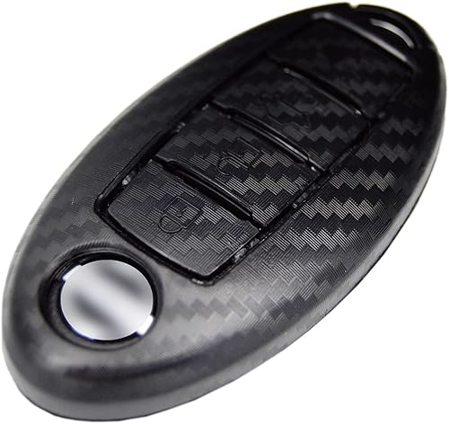 Zorratin Funda protectora para llavero con diseño de carbono para 4 botones Nissan Murano Maxima Pathfinder Rogue Versa Sentra Altima