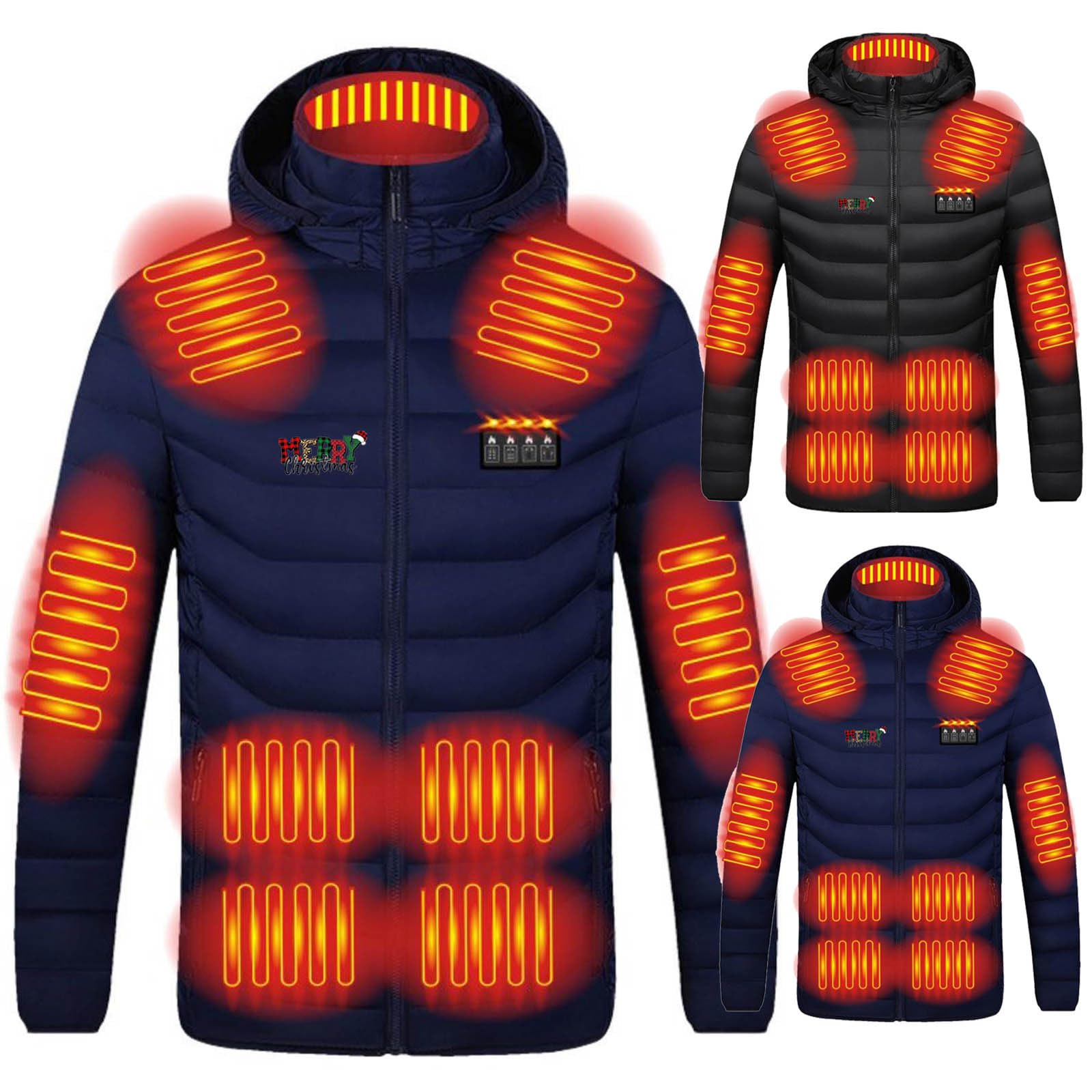 Chaqueta calefactable cortavientos de alta gama con 4 niveles térmicos 5