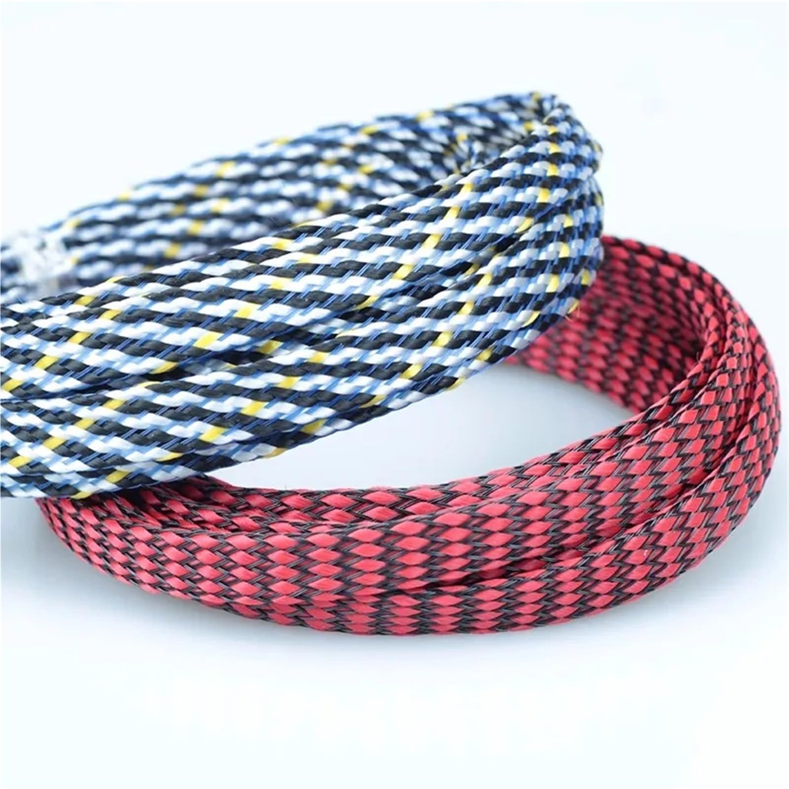 Guaina Cavi Manicotto for cavo Maglia di cotone PP/PET/Nylon Manicotti morbidi antiurto Guaina espandibile isolata da 4-12 mm(C,12mm 15meter)