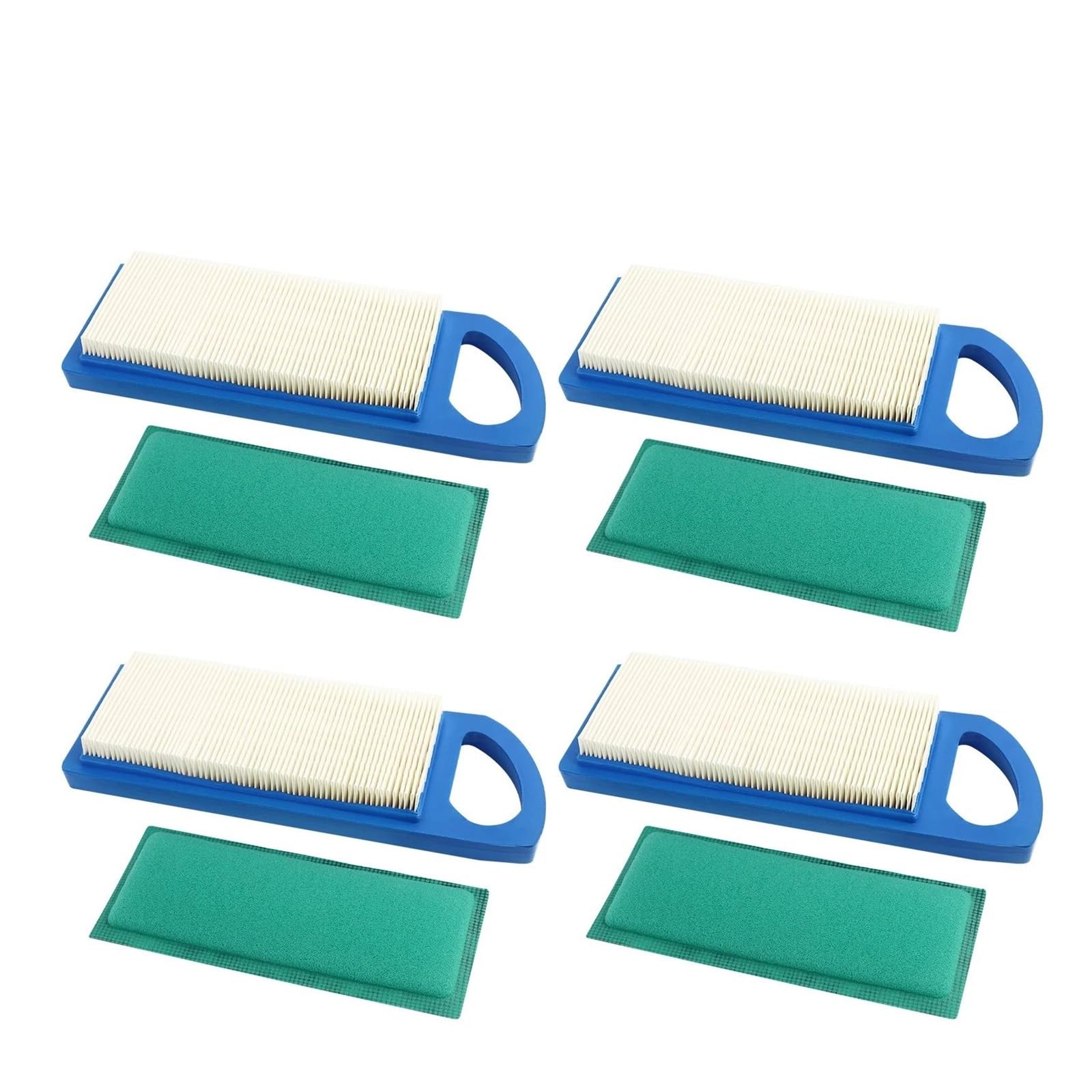 Filtro de aire Filtro de combustible Juego De 2 Filtros De Aire Y Prefiltro Para Cortacésped 697153 795115 697634 698083 697015 Piezas De Limpiador De Aire(4 PCS)