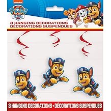 Paw Patrol Hanging Swirl Decorations - 26" (Pack of 3) - Eye-Catching Party Atmosphere Accessory, Perfect for Kids' Celebrations