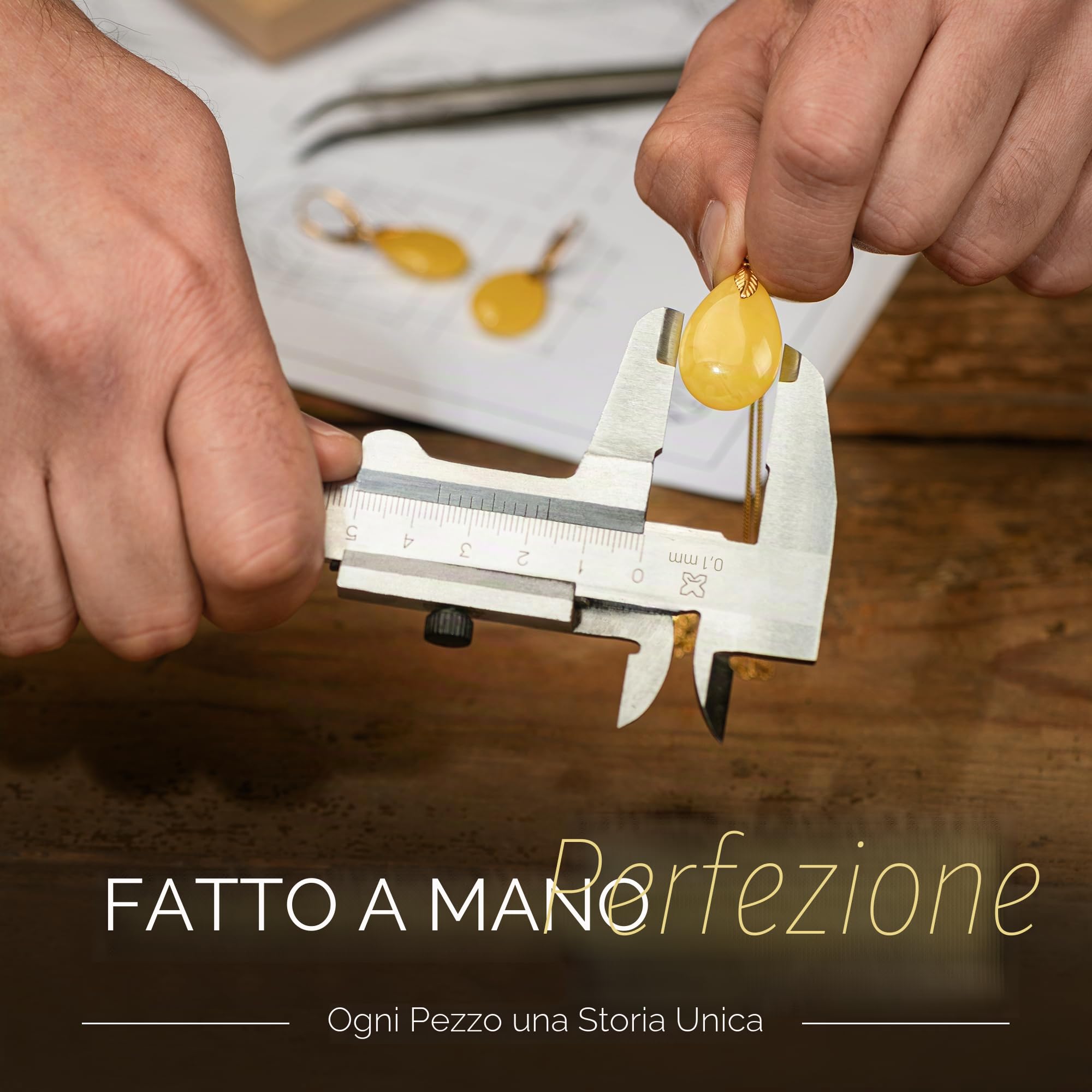Ciondolo in ambra baltica da donna, scintillante goccia di ambra con fiocchi, argento sterling placcato oro ag925, ambra cognac gioielli da donna