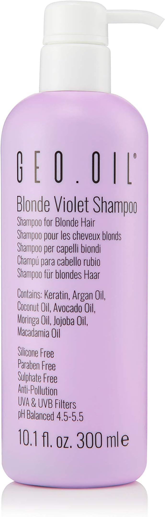 GEO OIL Blonde Violet Shampoo 300ml - Shampoo for Blonde Hair (300ML)