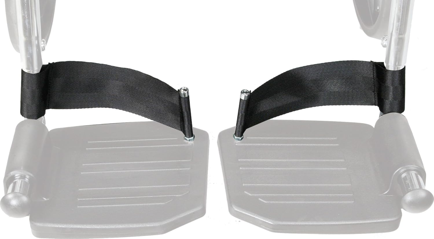 Drive Medical Heel Loops for Swing Away Foot Rest, Black Universal 1 Count : Health & Household