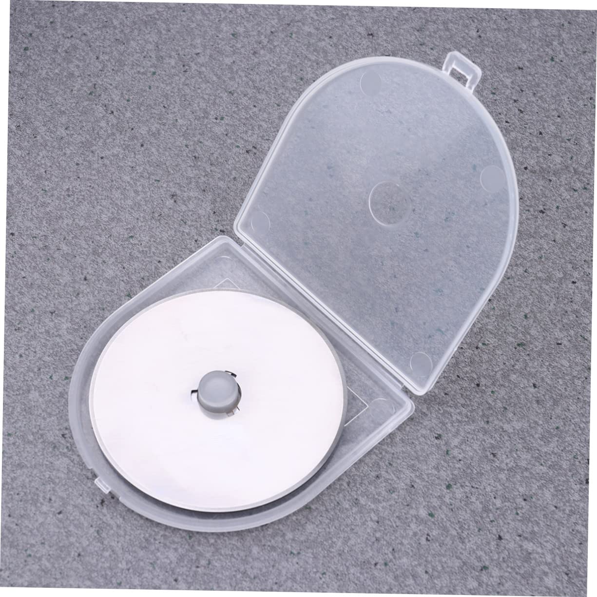 Operitacx 15piezas Cuchillas Circulares De Repuesto Para Cortadores Rotatorios Para Cortar Tela Papel y Cuero Con Estuche De Almacenamiento Plateado