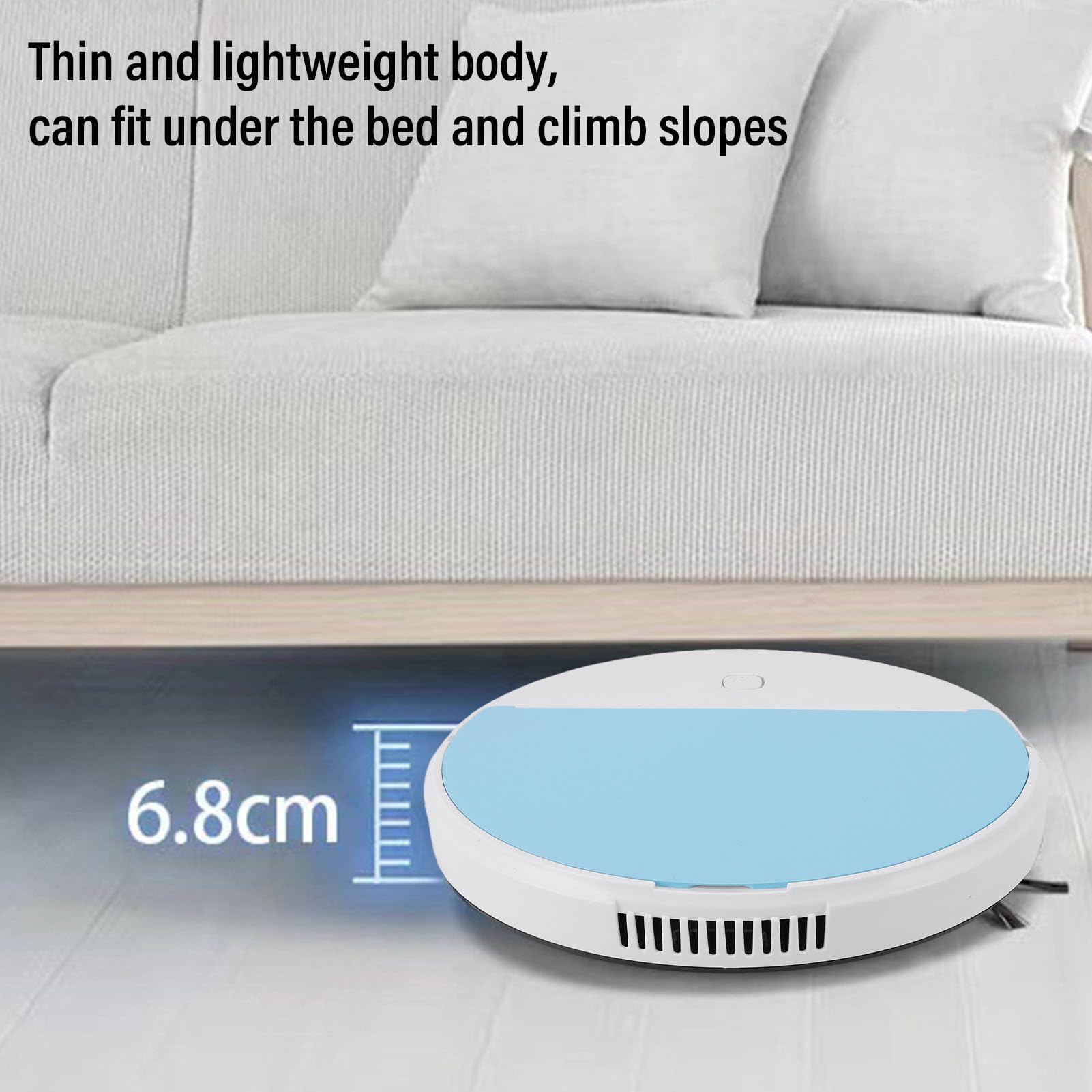 Combo Robot Aspirapolvere 3 in 1 per Pulizia Super Lunga per di Animali Domestici, Pavimenti Duri, Tappeti, Pulitore Intelligente Ricaricabile Tramite USB per Tutte le Stanze