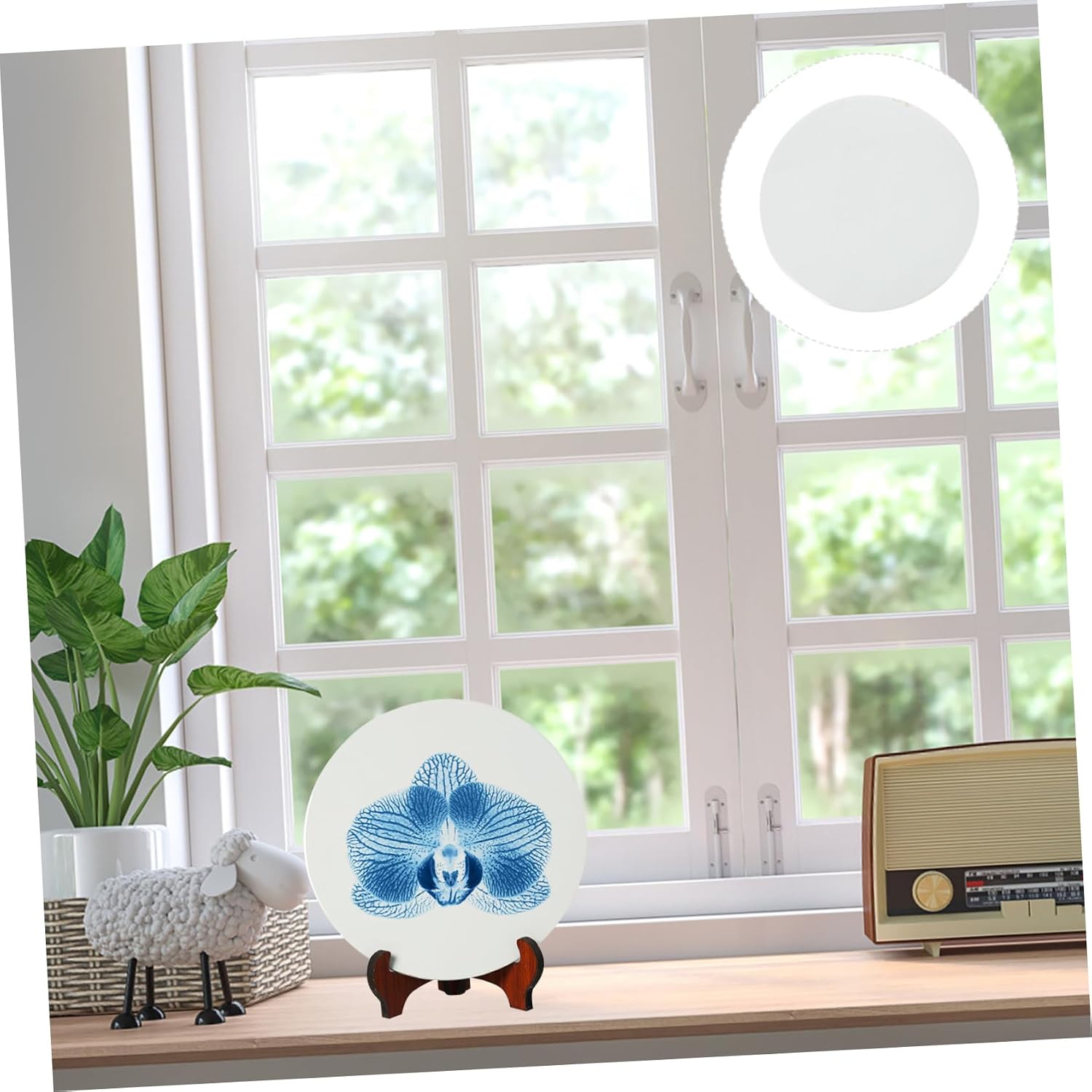 DIY Drawing Ceramic Plate for Children Art Class Training White Smooth