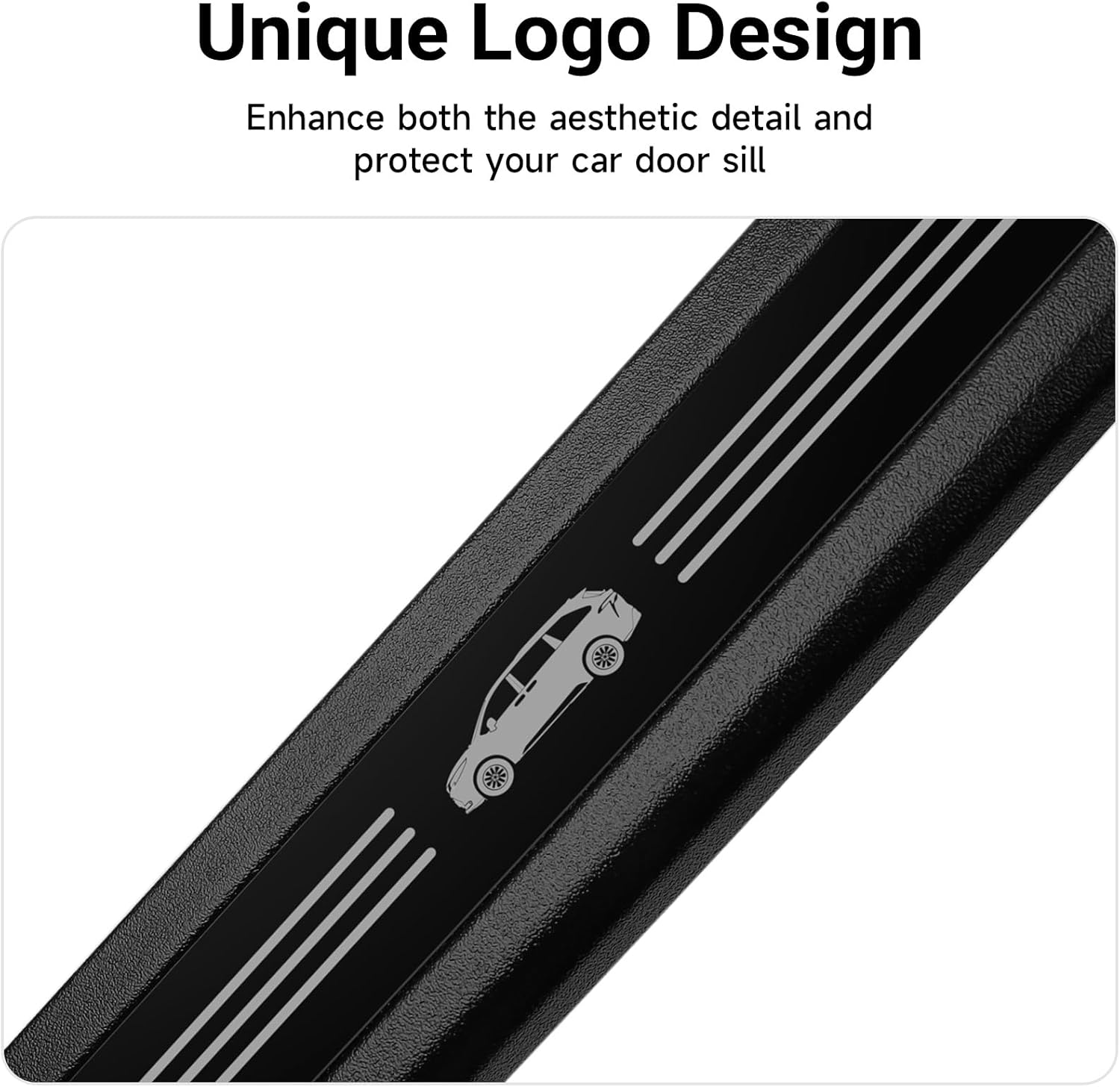 Door Sill Guards Compatible with Toyota Sienna 2021-2025 2026 Accessories ABS Material Door Entry Guard Plate Decoration Front and Rear Door Pedal Kick Protection 8PCS