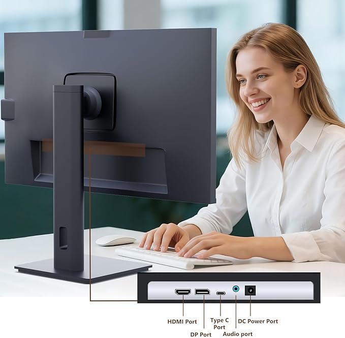 Monitor Táctil 24 Pulgadas con Webcam Full HD 2560x1440 miniatura 7