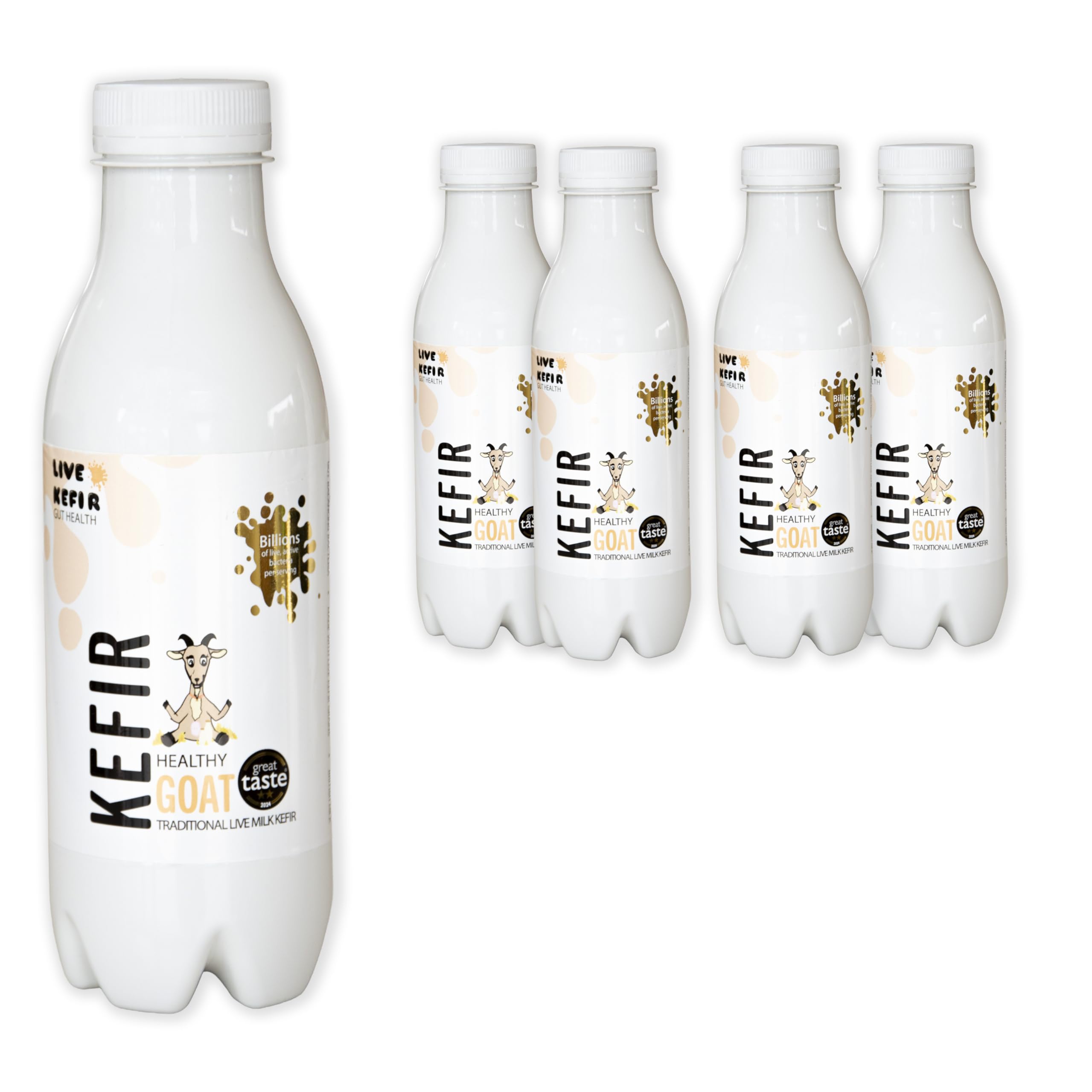 Live Kefir Company, Healthy Goat Kefir Milk, 4 x 500ml