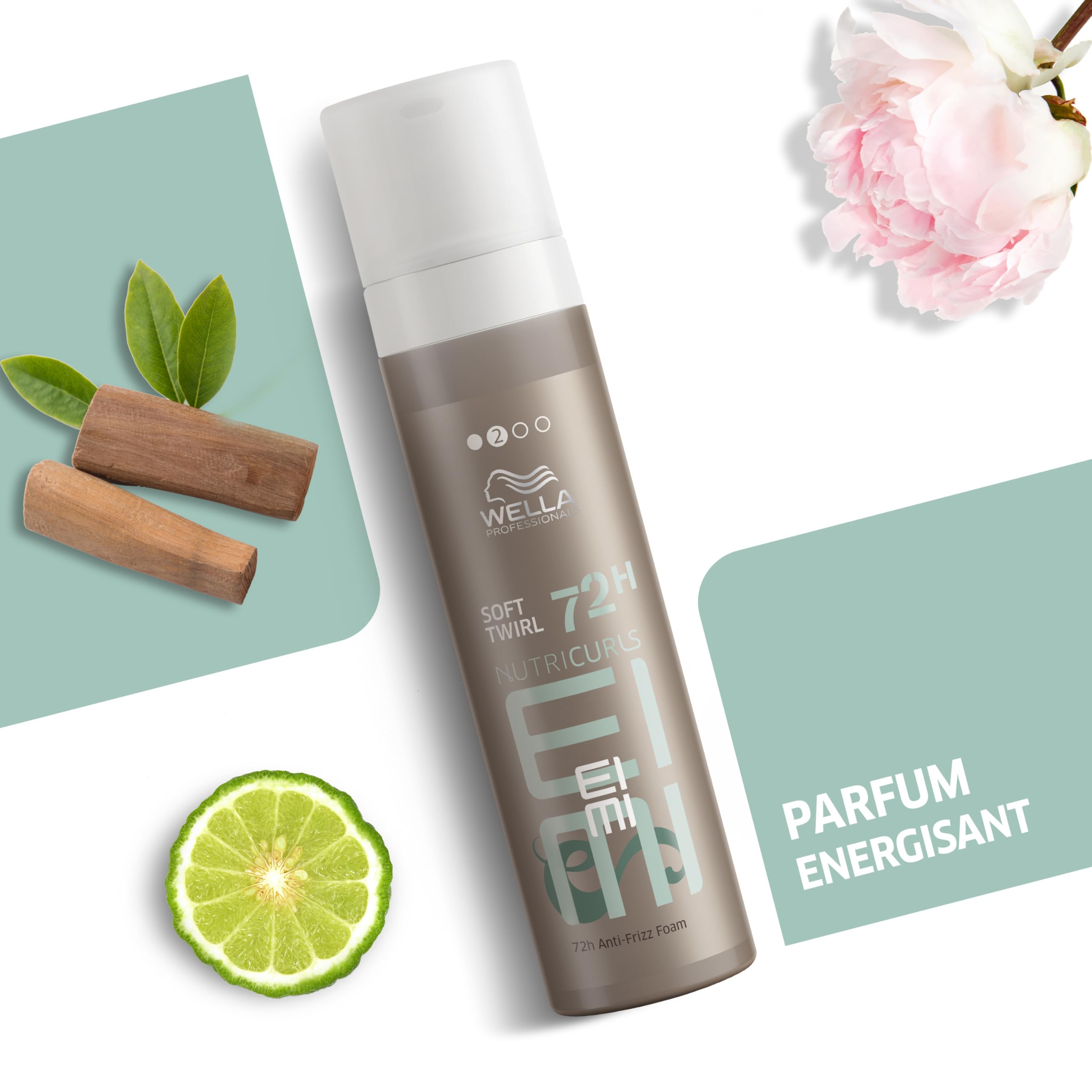 Wella Professionals EIMI Nutricurls Soft Twirl Mousse volume cheveux bouclés anti-frisottis 72H 200ml