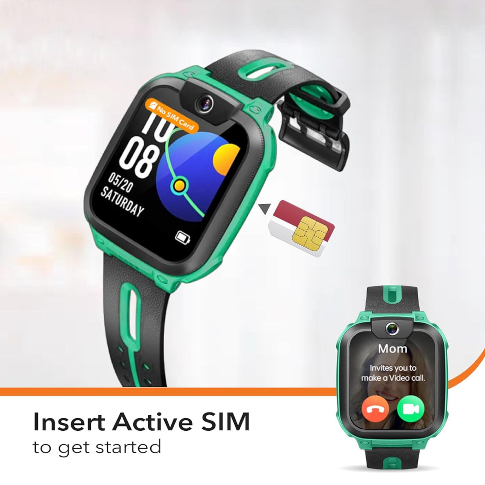 imoo Z1 Kids Smart Watch, Smart watch for Girls Kids Smartwatch Phone with Long-lasting Video & Phone Call - Image 4