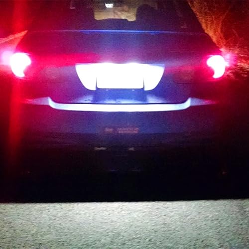 Miniatura 4 de Alla Lighting 2 bombillas LED superbrillantes de 6000 K blanco W5W 2825 W5WLL 2825L 2825L marcador lateral delantero trasero tercer freno placa