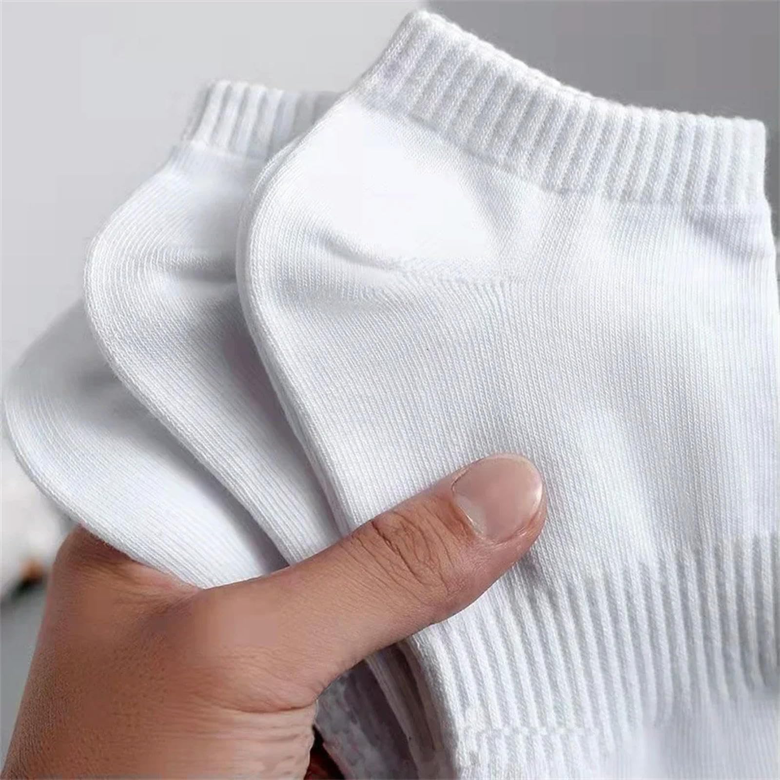 Calzini 10 Coppie Classiche Uomini D'affari In Bianco Nero Calzini Di Cotone Estate Da Donna Autunno Calzini Da Barca Alla Caviglia-8 Bianco 2 Nero-eu-38-42